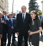 Президент Ильхам Алиев и Первая леди Мехрибан Алиева приняли участие в открытии Центрального парка и сквера в Баку (ФОТО)