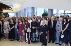 Вице-президент Фонда Гейдара Алиева Лейла Алиева приняла участие в церемонии открытия выставки всемирно известного художника Зураба Церетели (ФОТО)