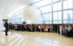 Вице-президент Фонда Гейдара Алиева Лейла Алиева приняла участие в церемонии открытия выставки всемирно известного художника Зураба Церетели (ФОТО)