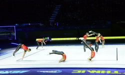 Продолжаются соревнования в рамках второго дня Чемпионата Европы по аэробной гимнастике в Баку (ФОТО)
