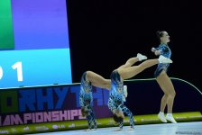 Продолжаются соревнования в рамках второго дня Чемпионата Европы по аэробной гимнастике в Баку (ФОТО)
