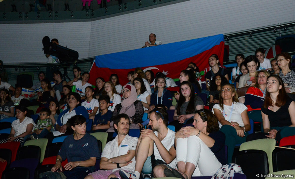 Продолжаются соревнования в рамках второго дня Чемпионата Европы по аэробной гимнастике в Баку (ФОТО)