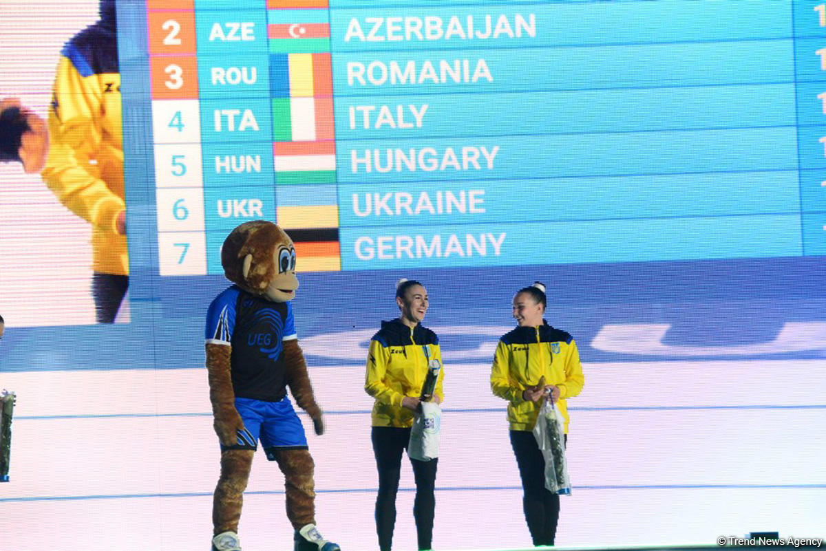 Продолжаются соревнования в рамках второго дня Чемпионата Европы по аэробной гимнастике в Баку (ФОТО)