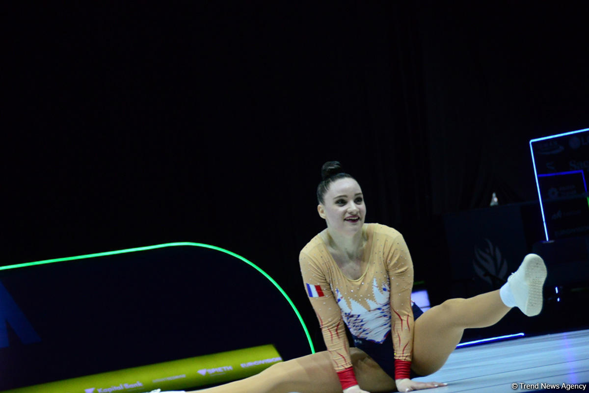 Продолжаются соревнования в рамках второго дня Чемпионата Европы по аэробной гимнастике в Баку (ФОТО)