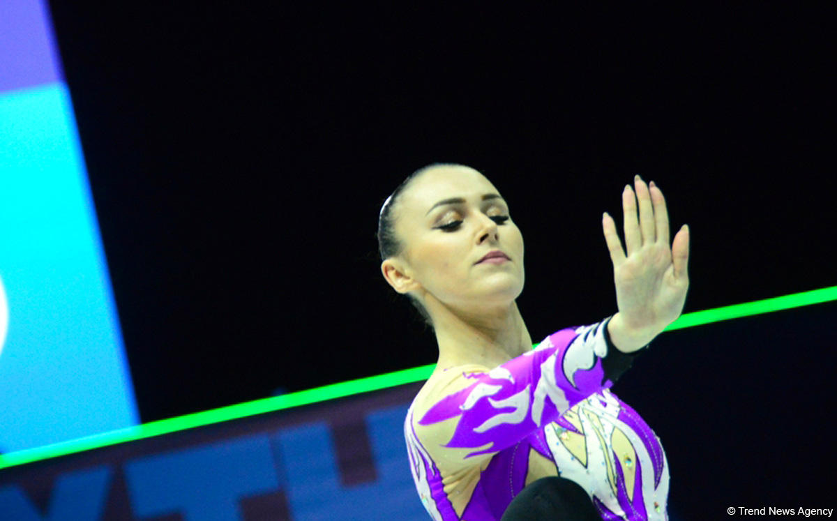 Продолжаются соревнования в рамках второго дня Чемпионата Европы по аэробной гимнастике в Баку (ФОТО)