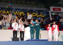 Winners among individual men and women, mixed pairs of seniors awarded within European Aerobic Gymnastics Championships in Baku (PHOTO)