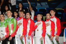 Winners among senior trios, senior groups and seniors in aerobic dance awarded within European Aerobic Gymnastics Championships in Baku (PHOTO)