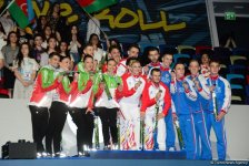 Winners among senior trios, senior groups and seniors in aerobic dance awarded within European Aerobic Gymnastics Championships in Baku (PHOTO)