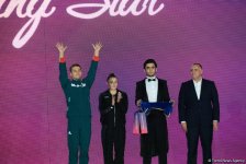 Winners among senior trios, senior groups and seniors in aerobic dance awarded within European Aerobic Gymnastics Championships in Baku (PHOTO)