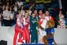 Winners among senior trios, senior groups and seniors in aerobic dance awarded within European Aerobic Gymnastics Championships in Baku (PHOTO)