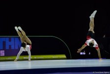Лучшие моменты финальных соревнований 11-го Чемпионата Европы по аэробной гимнастике в Баку (ФОТО)