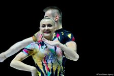 Лучшие моменты финальных соревнований 11-го Чемпионата Европы по аэробной гимнастике в Баку (ФОТО)