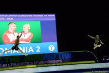 Лучшие моменты финальных соревнований 11-го Чемпионата Европы по аэробной гимнастике в Баку (ФОТО)