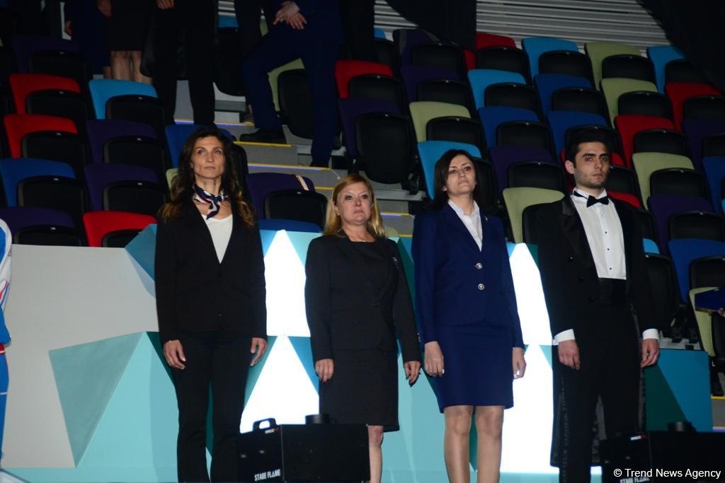 Winners among senior trios, senior groups and seniors in aerobic dance awarded within European Aerobic Gymnastics Championships in Baku (PHOTO)