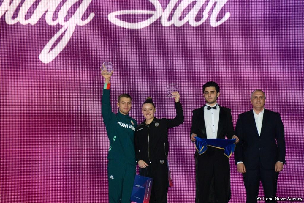 Winners among senior trios, senior groups and seniors in aerobic dance awarded within European Aerobic Gymnastics Championships in Baku (PHOTO)