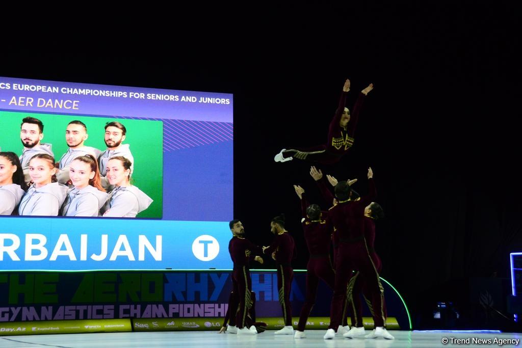 Команда Азербайджана завоевала «золото» Чемпионата Европы по аэробной гимнастике в программе аэро-данс (ФОТО)