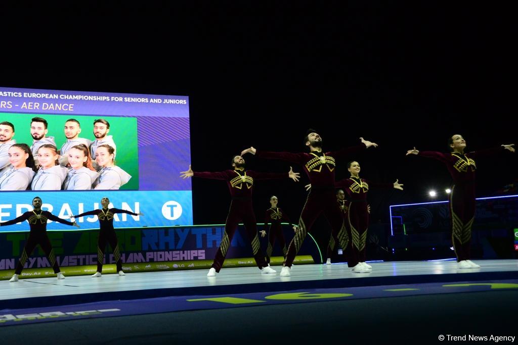 Команда Азербайджана завоевала «золото» Чемпионата Европы по аэробной гимнастике в программе аэро-данс (ФОТО)