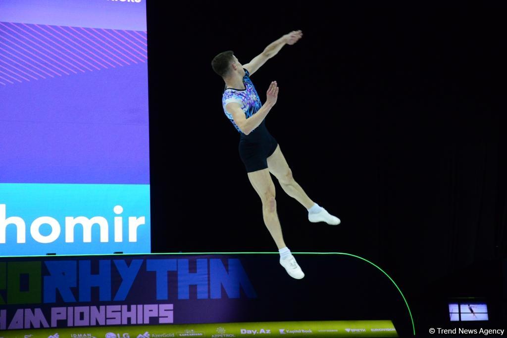 Лучшие моменты финальных соревнований 11-го Чемпионата Европы по аэробной гимнастике в Баку (ФОТО)