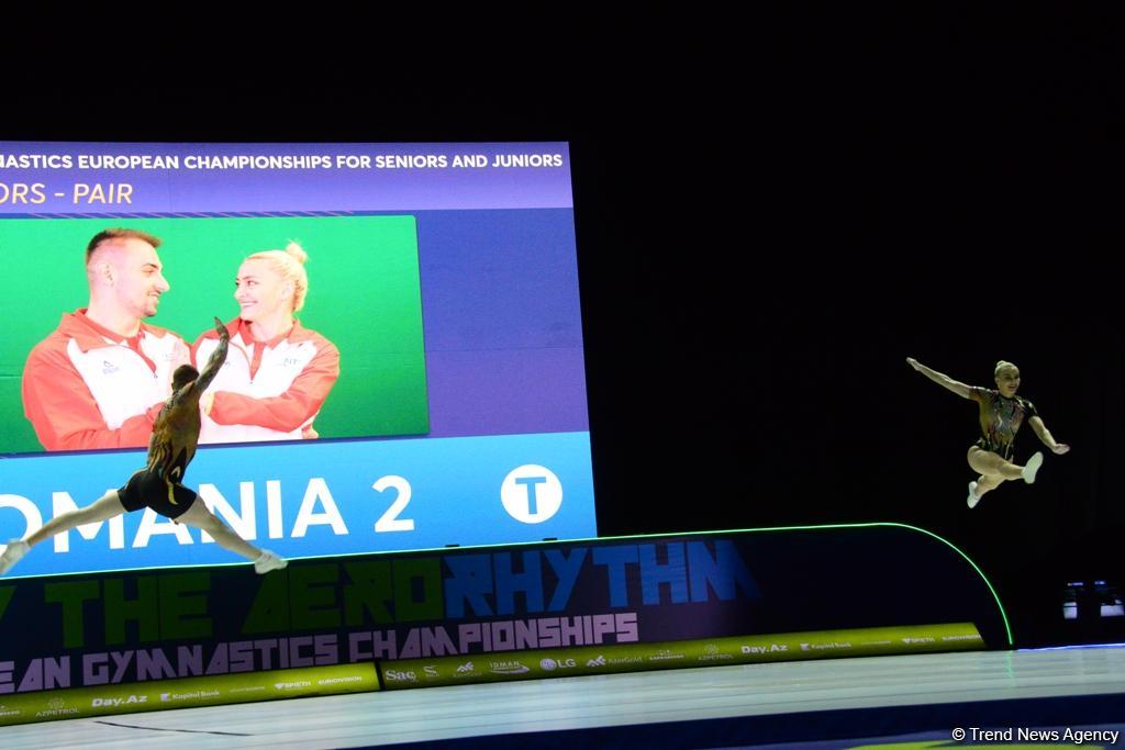 Лучшие моменты финальных соревнований 11-го Чемпионата Европы по аэробной гимнастике в Баку (ФОТО)