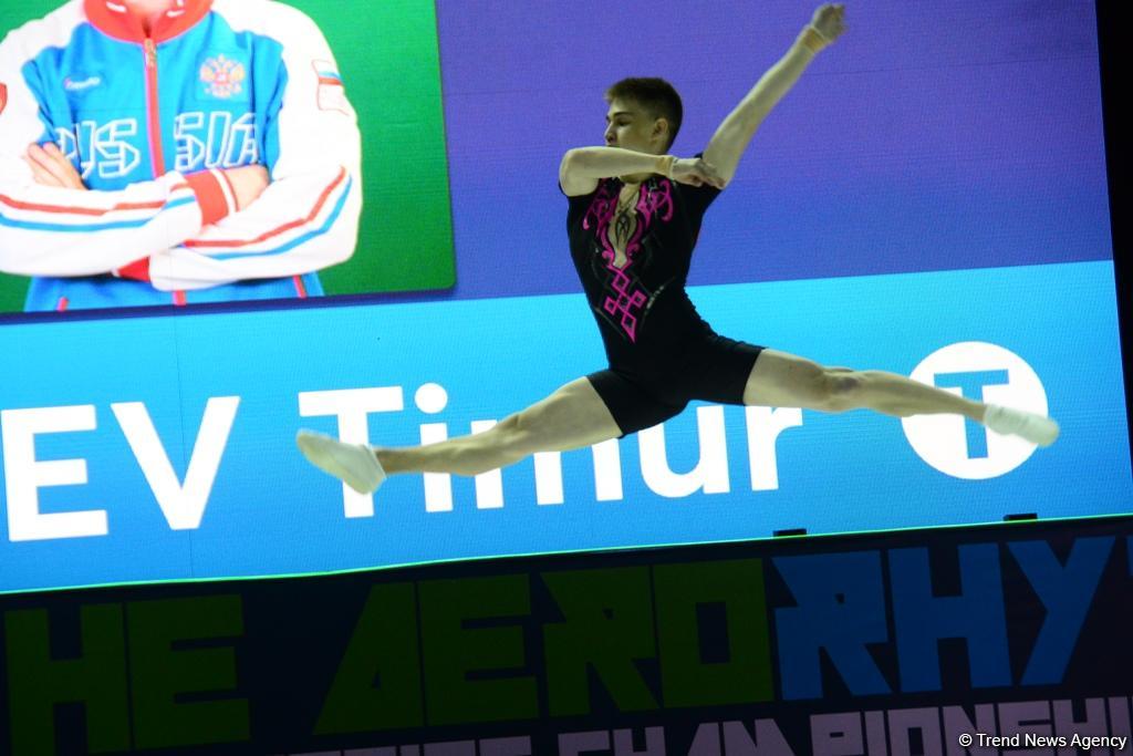 Лучшие моменты финальных соревнований 11-го Чемпионата Европы по аэробной гимнастике в Баку (ФОТО)