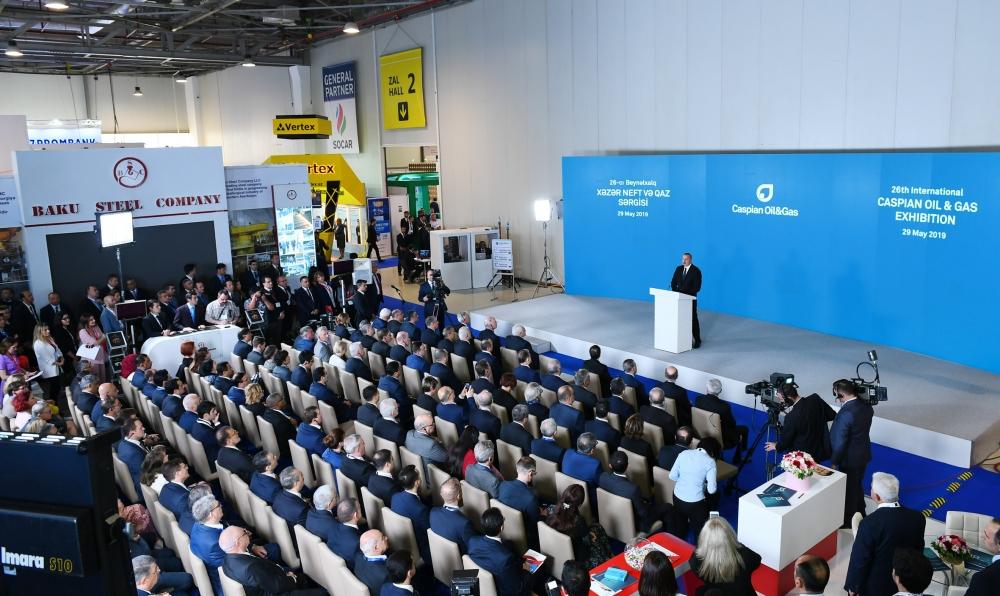 Президент Ильхам Алиев принял участие в открытии XXVI Международной выставки и конференции «Нефть и газ Каспия-2019» (ФОТО) (версия2)