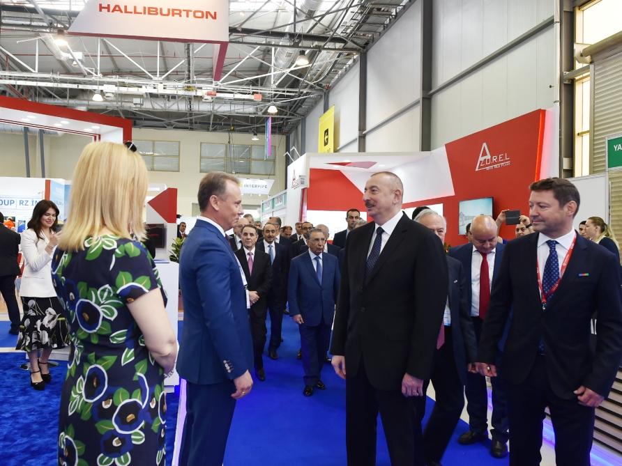 Президент Ильхам Алиев принял участие в открытии XXVI Международной выставки и конференции «Нефть и газ Каспия-2019» (ФОТО) (версия2)