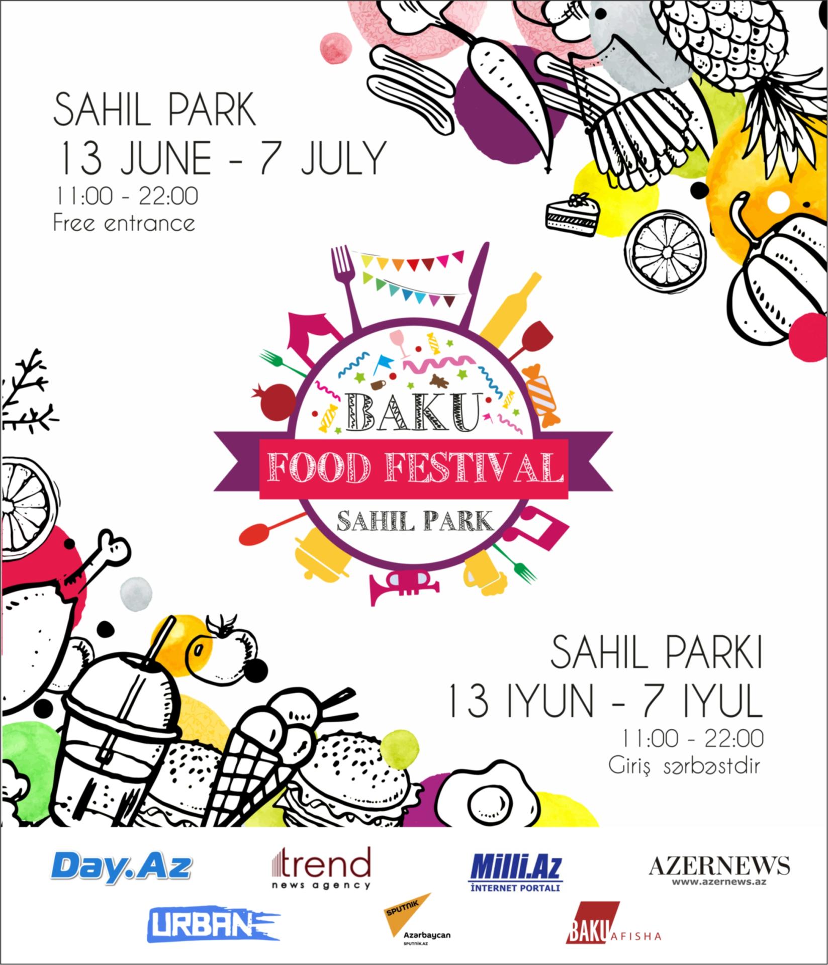 В Баку открывается самый яркий праздник еды Baku Food Festival. Приятного аппетита!