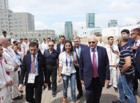 Вице-президент Фонда Гейдара Алиева Лейла Алиева встретилась с азербайджанскими спортсменами-участниками II Европейских игр (ФОТО)