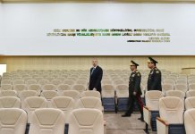 Президент Ильхам Алиев ознакомился с условиями после реконструкции в Военном лицее им. Дж. Нахчыванского (ФОТО)
