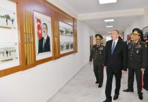 Президент Ильхам Алиев ознакомился с условиями после реконструкции в Военном лицее им. Дж. Нахчыванского (ФОТО)