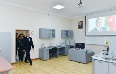 Президент Ильхам Алиев ознакомился с условиями после реконструкции в Военном лицее им. Дж. Нахчыванского (ФОТО)