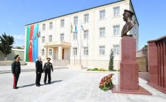 Президент Ильхам Алиев ознакомился с условиями после реконструкции в Военном лицее им. Дж. Нахчыванского (ФОТО)