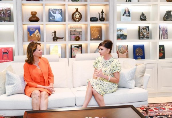 First Vice-President of Azerbaijan Mehriban Aliyeva meets French ambassador for Arctic & Antarctic Poles (PHOTO)