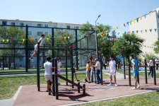Вице-президент Фонда Гейдара Алиева Лейла Алиева приняла участие в открытии очередного благоустроенного двора в рамках проекта «Наш двор» (ФОТО)