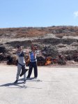 Азербайджанцы продемонстрировали стрельбу на Янардаге перед туристами (ФОТО)