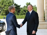 Состоялась встреча Президента Ильхама Алиева и главы Совета Евросоюза (ФОТО)