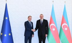 Состоялась встреча Президента Ильхама Алиева и главы Совета Евросоюза (ФОТО)