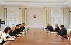 Президент Ильхам Алиев: Прибытие товарного поезда из Китая в Азербайджан - показатель хороших перспектив сотрудничества в экономической и транспортной сферах (ФОТО)
