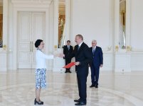 President Aliyev receives credentials of ambassadors of several countries (PHOTO)