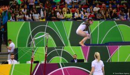 Best moments of 2nd day of artistic gymnastics competitions at EYOF Baku 2019 (PHOTO)