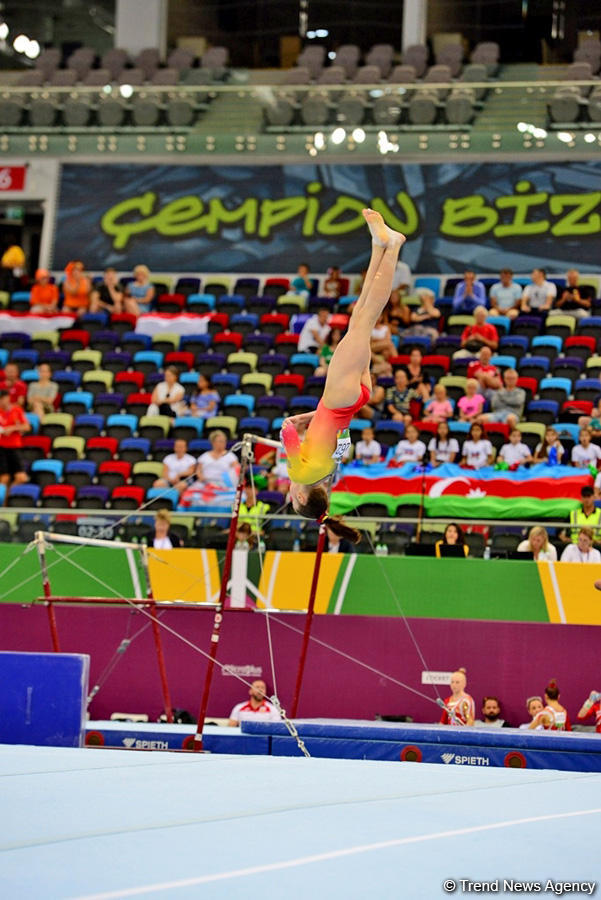 "EYOF Баку 2019": Продолжаются соревнования по спортивной гимнастике (ФОТО)