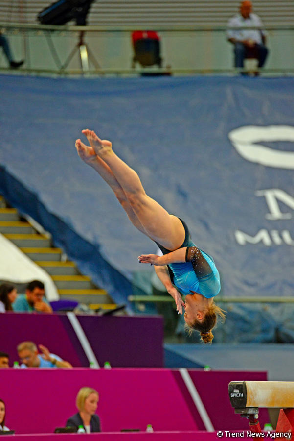 Best moments of 2nd day of artistic gymnastics competitions at EYOF Baku 2019 (PHOTO)