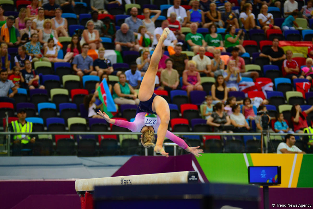 Best moments of 2nd day of artistic gymnastics competitions at EYOF Baku 2019 (PHOTO)