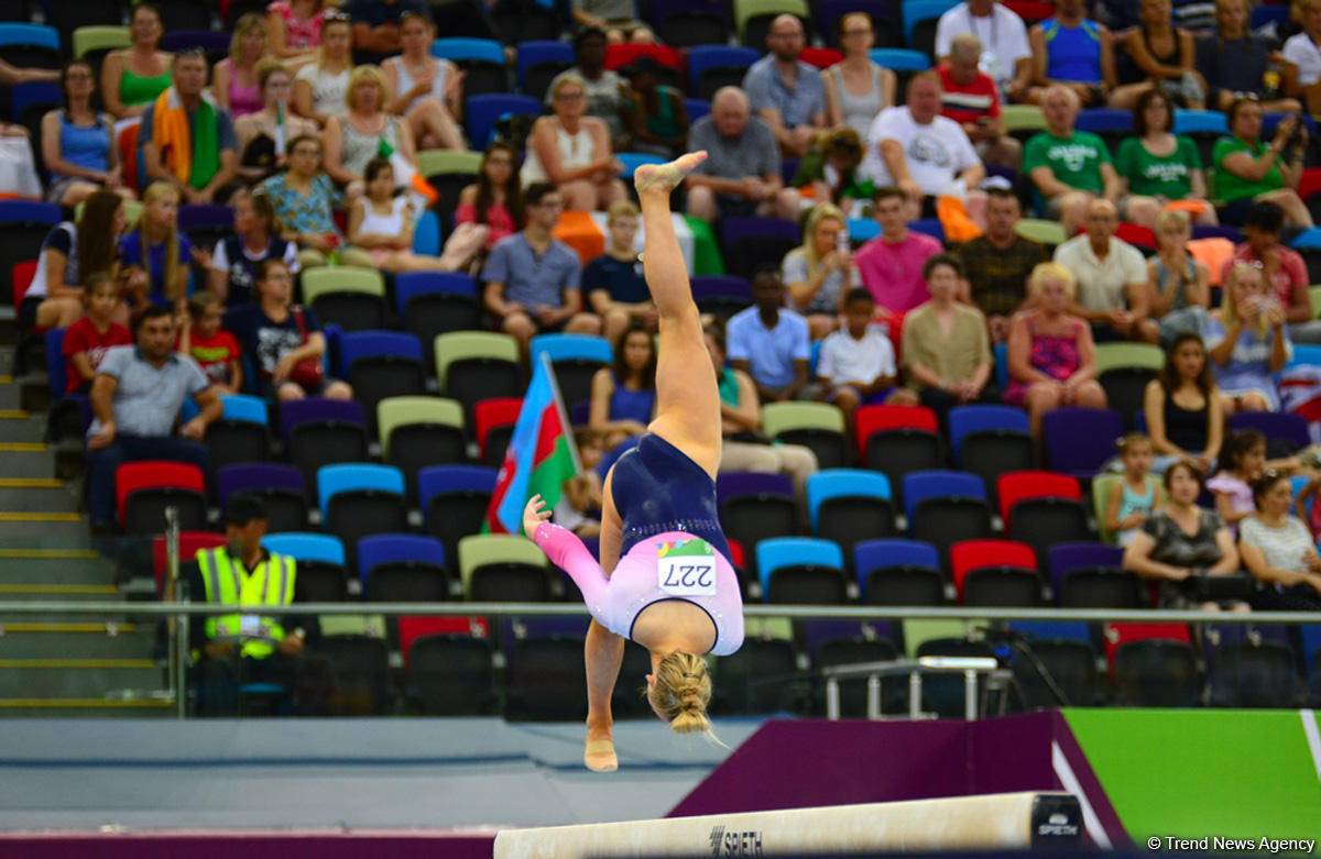 Best moments of 2nd day of artistic gymnastics competitions at EYOF Baku 2019 (PHOTO)