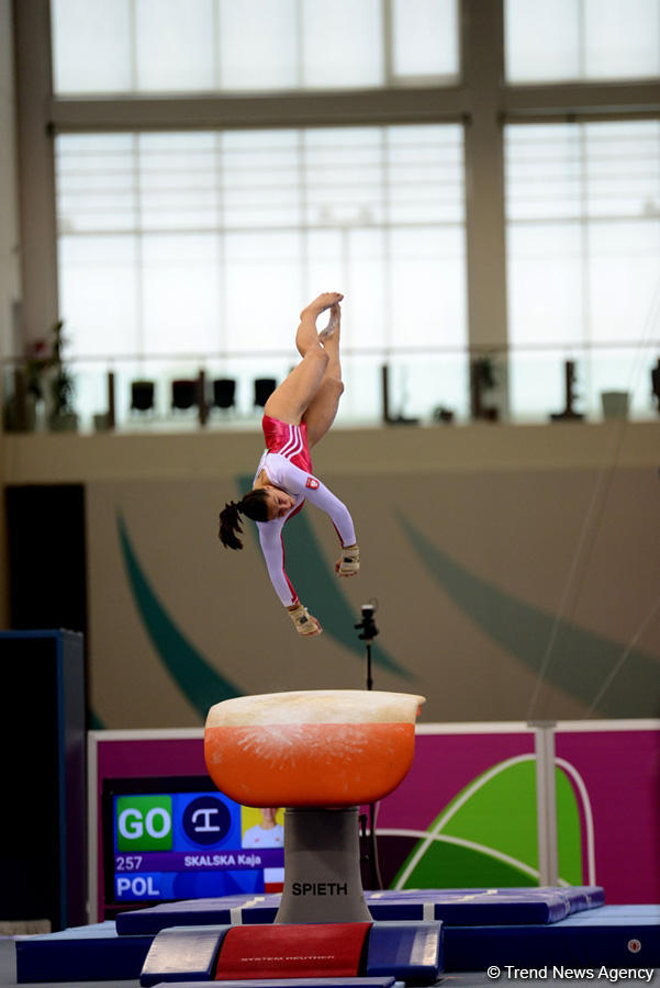 Best moments of 2nd day of artistic gymnastics competitions at EYOF Baku 2019 (PHOTO)