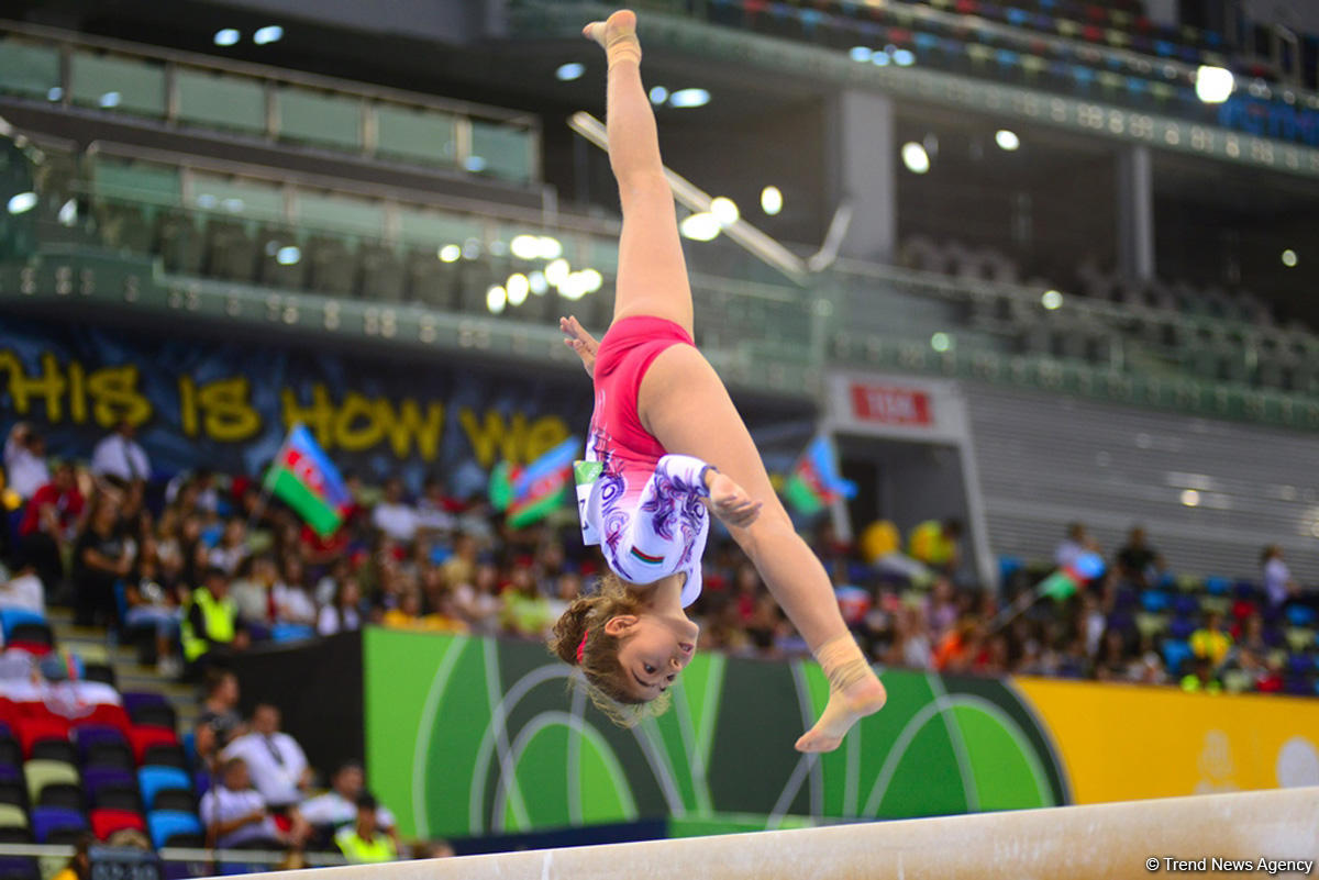 Best moments of 2nd day of artistic gymnastics competitions at EYOF Baku 2019 (PHOTO)