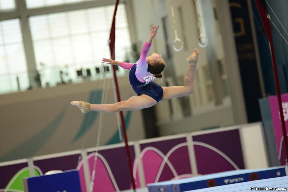 Best moments of 2nd day of artistic gymnastics competitions at EYOF Baku 2019 (PHOTO)