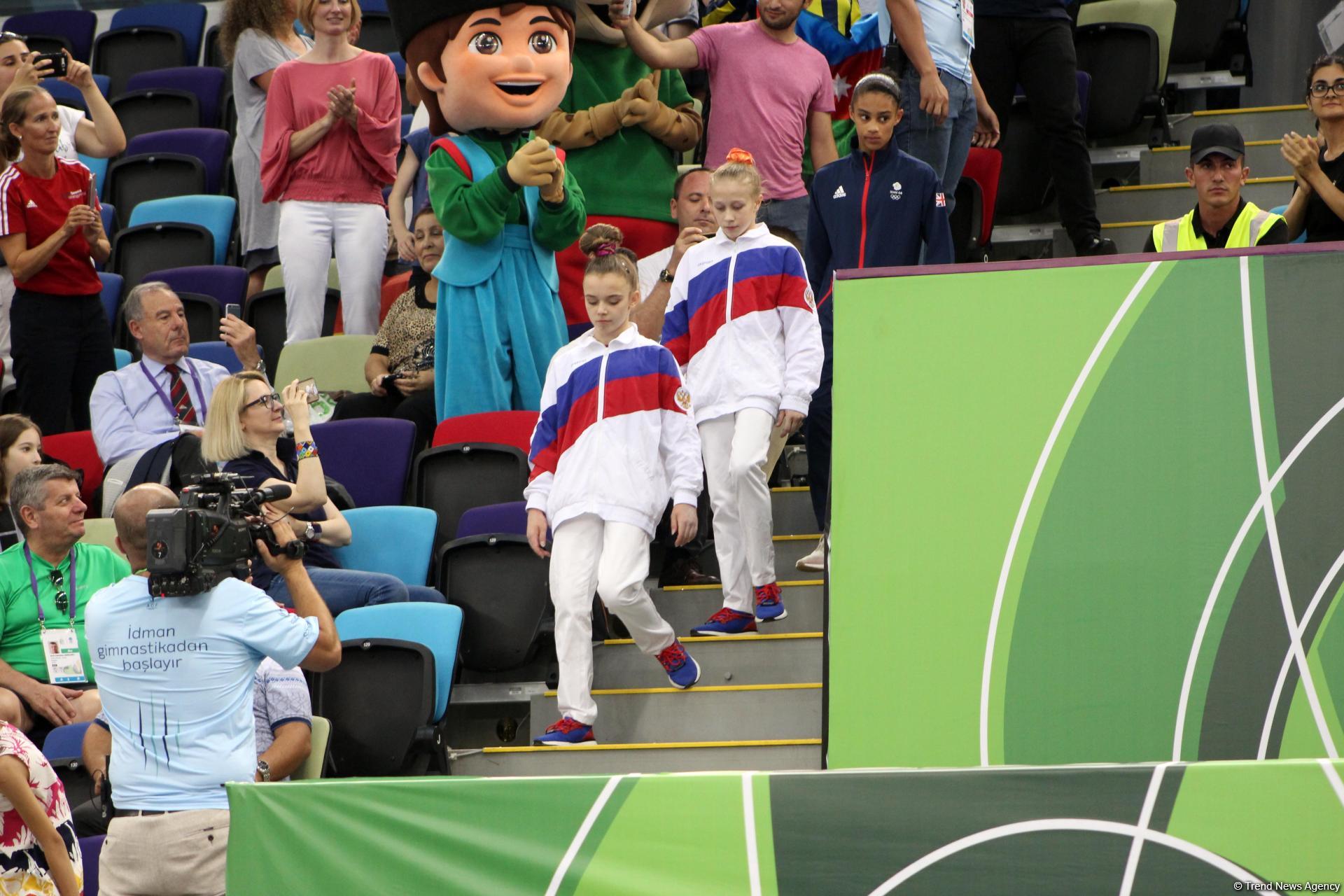 EYOF Baku 2019: Российская гимнастка заняла первое место в индивидуальном многоборье – церемония награждения  (ФОТО)