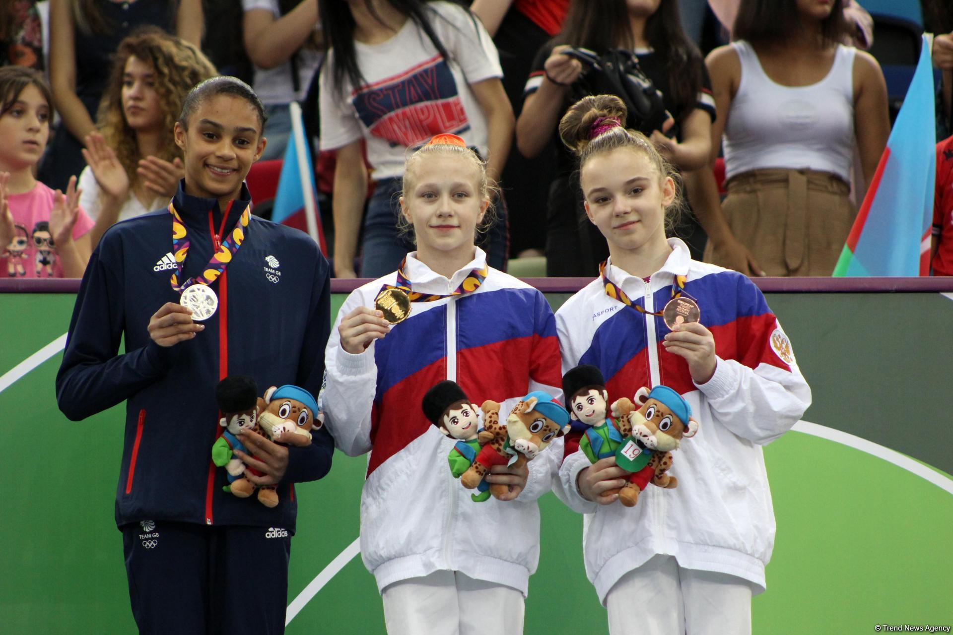 EYOF Baku 2019: Российская гимнастка заняла первое место в индивидуальном многоборье – церемония награждения  (ФОТО)