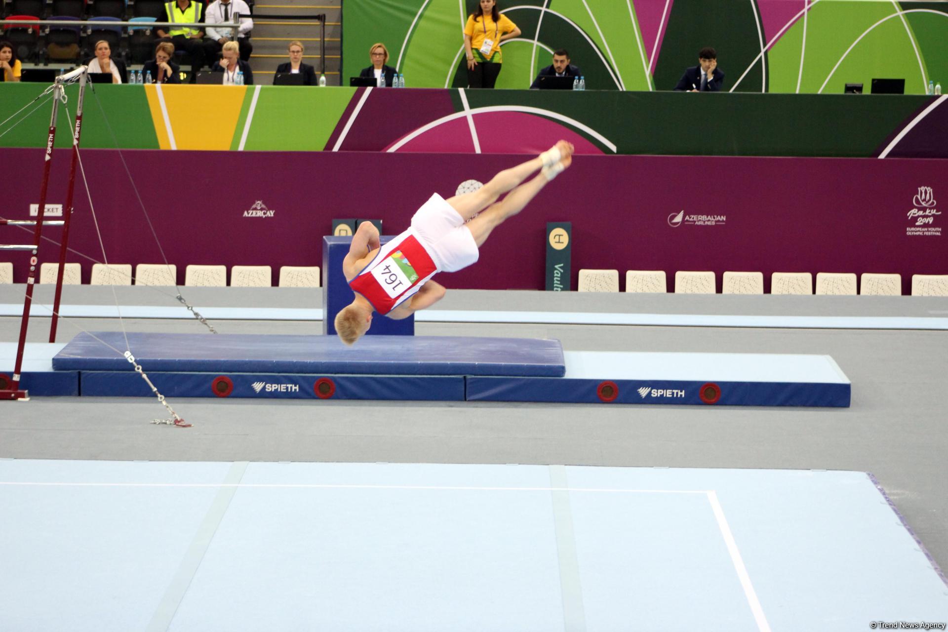 Fourth day of artistic gymnastics competitions kick off as part of EYOF Baku 2019 (PHOTO)